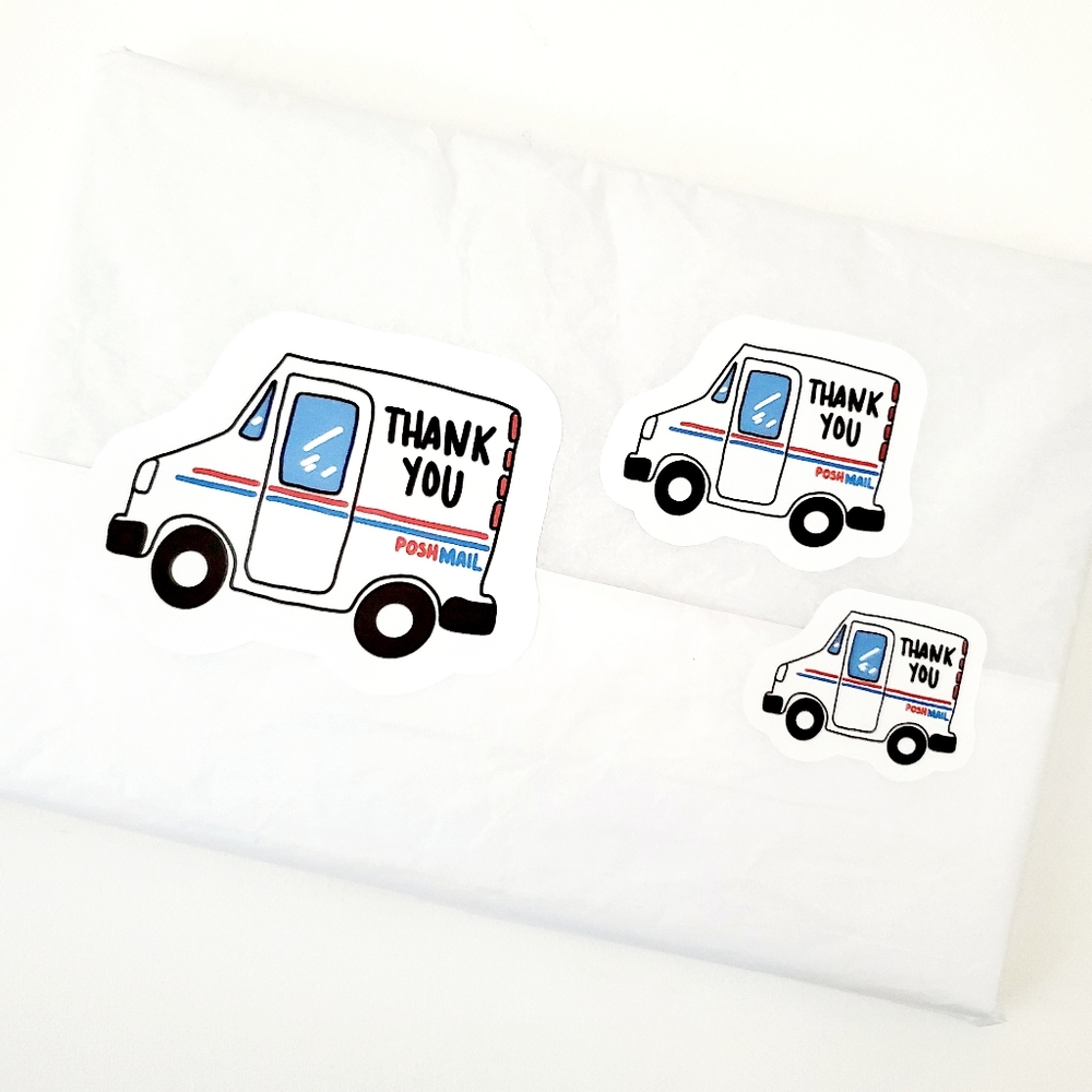 LB029 USPS Truck Thank You Sticker [Price Firm]